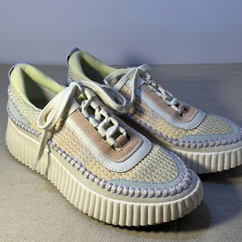 dolce vita dolen knit sneaker pastel size 8. A little dirty, no sign of wear
